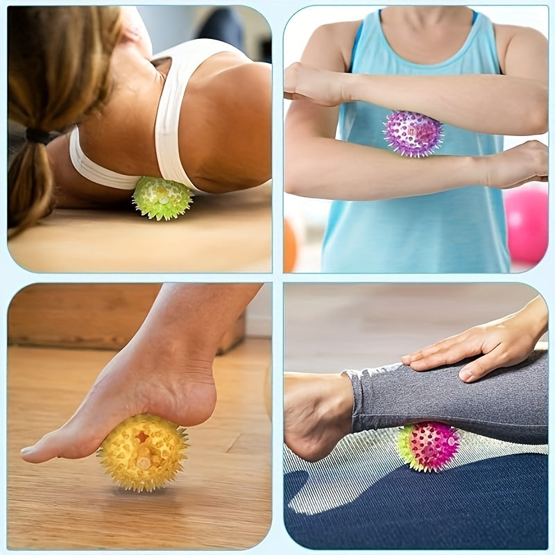 LED Light Fingertip Ball Relief Pressure Rubber Sensory Toy