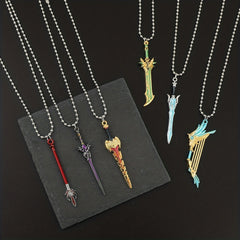 Sword Weapon Pendant Necklace Jewelry Gift For Game Boys