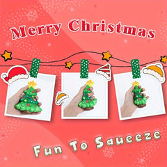 4pcs Christmas Kneading Toys Old Man Elk Stress Relief Toy Christmas Decoration