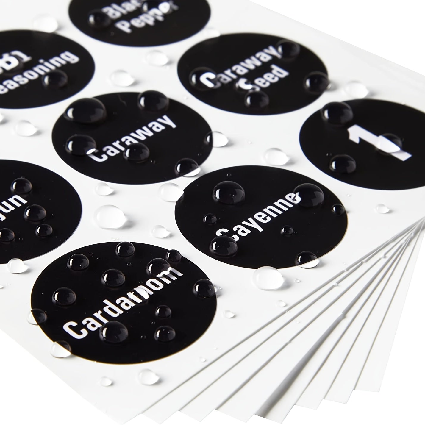 Chalkboard Spice Jar Labels Set - Kitchen Organization and Storage
