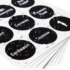 Chalkboard Spice Jar Labels Set - Kitchen Organization and Storage