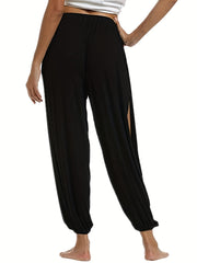 High Waist Split Pants for Women