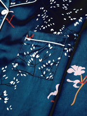 Floral Print Pajamas Set Long Sleeve Top & Pants
