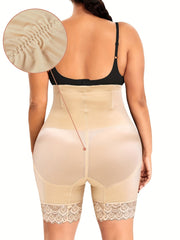 Lace Trim High Rise Tummy Control Shapewear