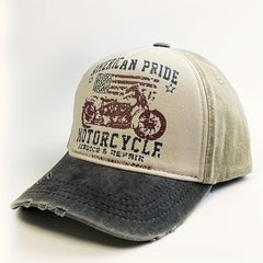 American Pride Motocycle Tricolor Denim Cap