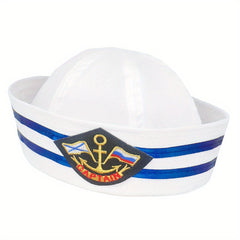 Striped Navy Sailor Hat For Men And Women