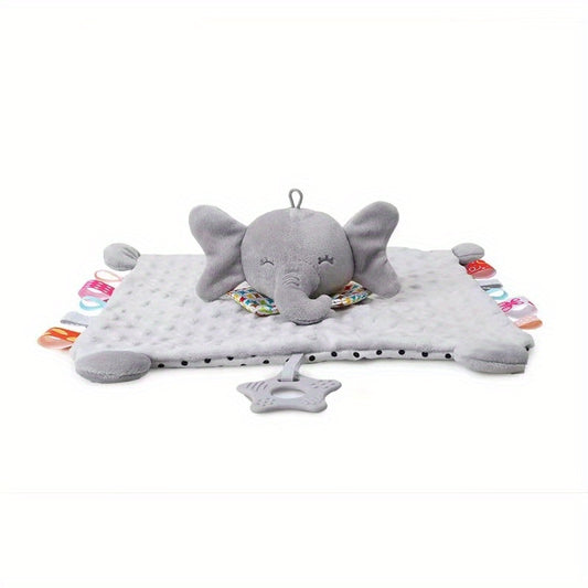 Elephant Safety Blanket for Babies Snuggle Toy 0-3 Years Old