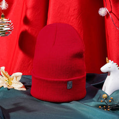 Christmas Deer Print Knit Hat