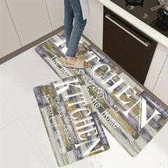 Stain Resistant Kitchen Rug Soft Memory Foam Mat Anti Fatigue Rug Runner