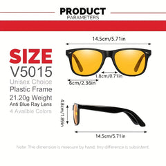 Anti Light Flat Glasses for Computer Mobile Games Multicolor