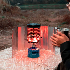 Outdoor Portable Gas Heater Set Stainless Steel Tent Warmer Stove