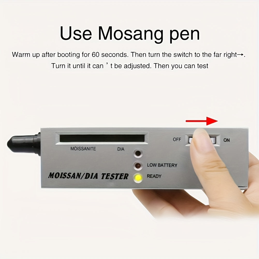 Professional Diamond Tester LED Indicator Moissanites Detector Pen Selector