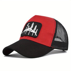 Forest Patch Mesh Trucker Hat Sunshade Baseball Cap Adjustable Dad Hats