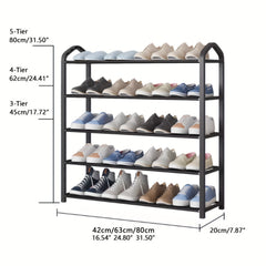 3-Layer Shoe Rack Indoor Household Shoe Storage Rack Dustproof