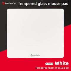 Waterproof Tempered Glass Mouse Desk Pad 30x26 - Office & Business