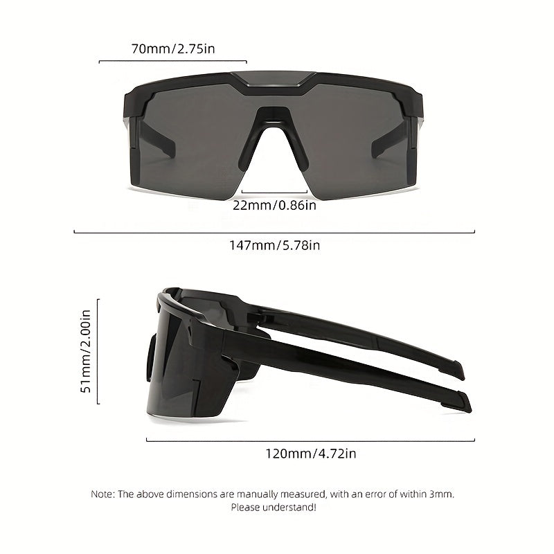 Men's Outdoor Sports Riding Sunglasses Anti Glare Anti UV Large Frame Glasses