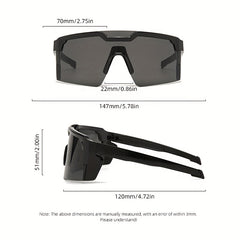 Men's Outdoor Sports Riding Sunglasses Anti Glare Anti UV Large Frame Glasses