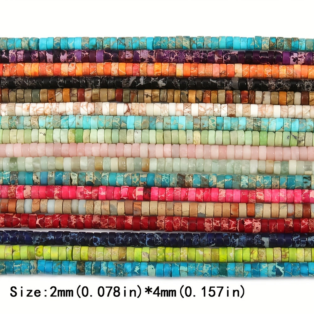 Flat Round Stone Beads For Jewelry Making DIY Bracelet