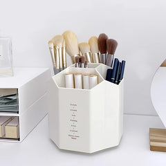 5 Compartment Rotating Makeup Brush Holder