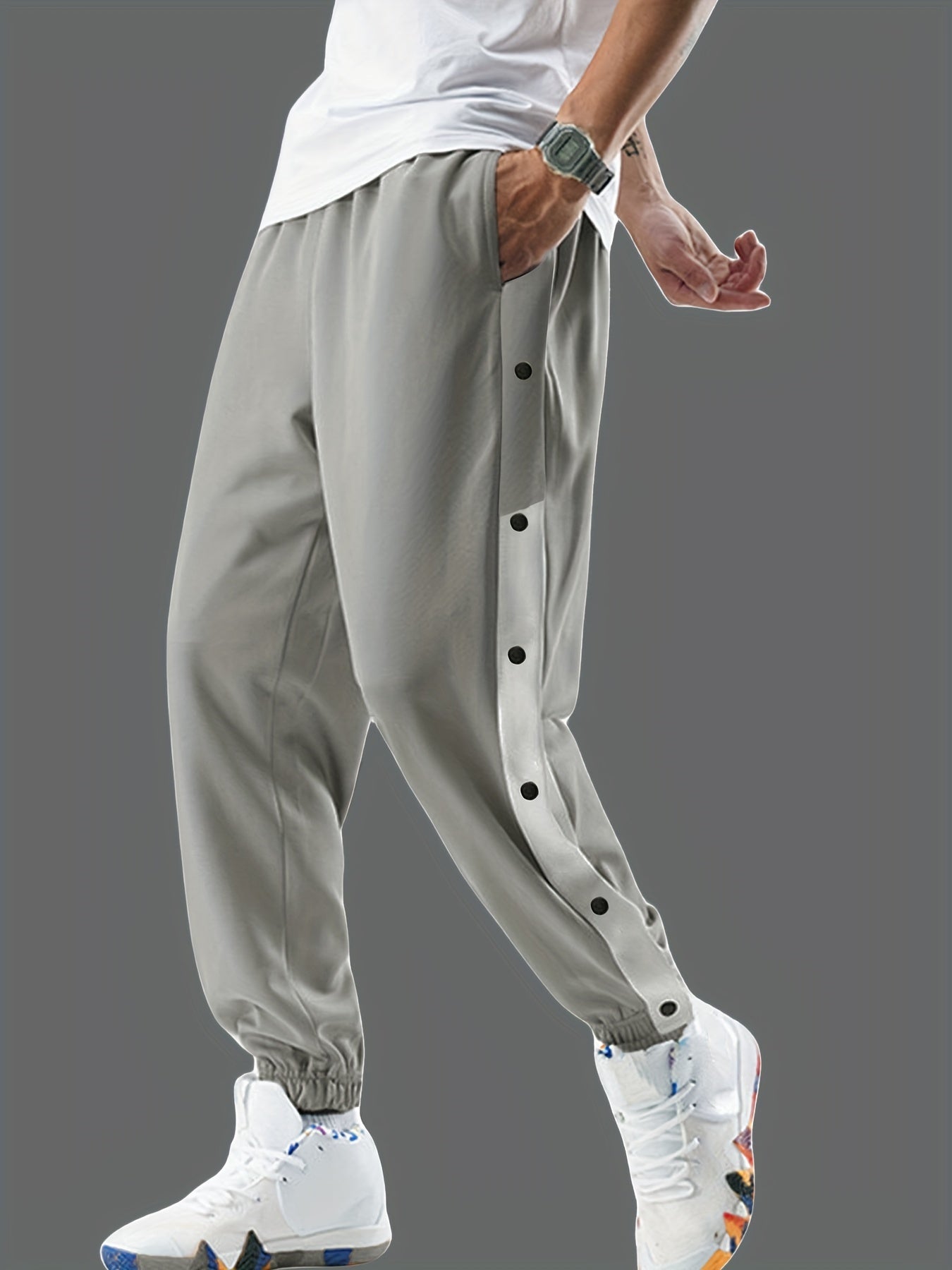 Basketball Breasted Trousers Men's Spring Autumn Loose Casual Trousers