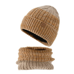 Knit Beanie Hat & Scarf Set for Winter - Warm & Thick - Perfect Gift
