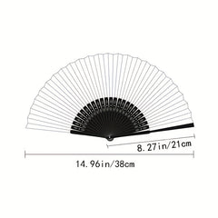 Silk Folding Fan Plum Blossom Bamboo Wedding Prom Decoration