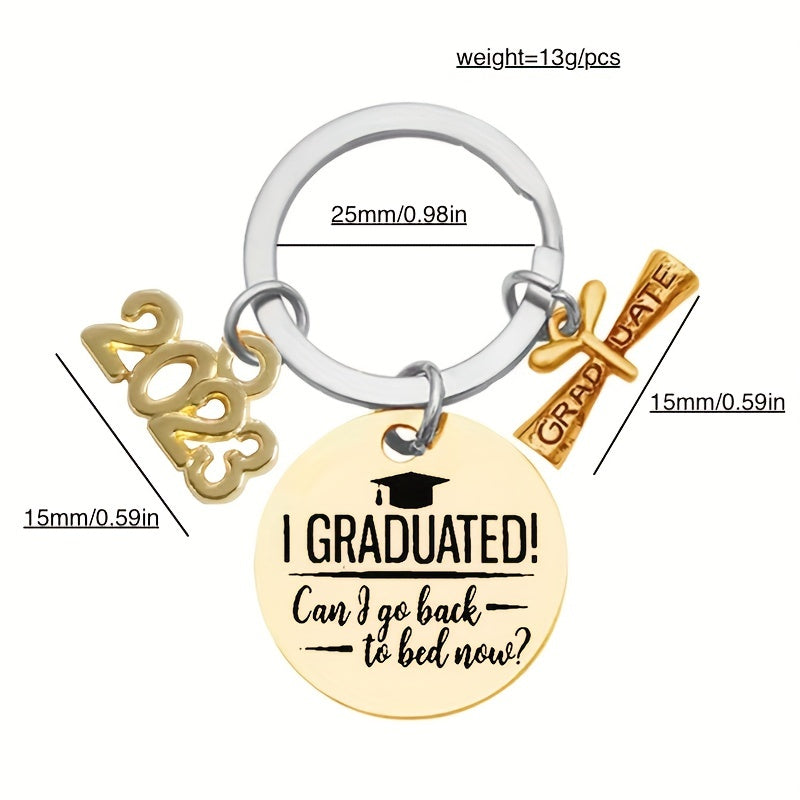 Graduation Gift Stainless Steel Keychain For Graduates