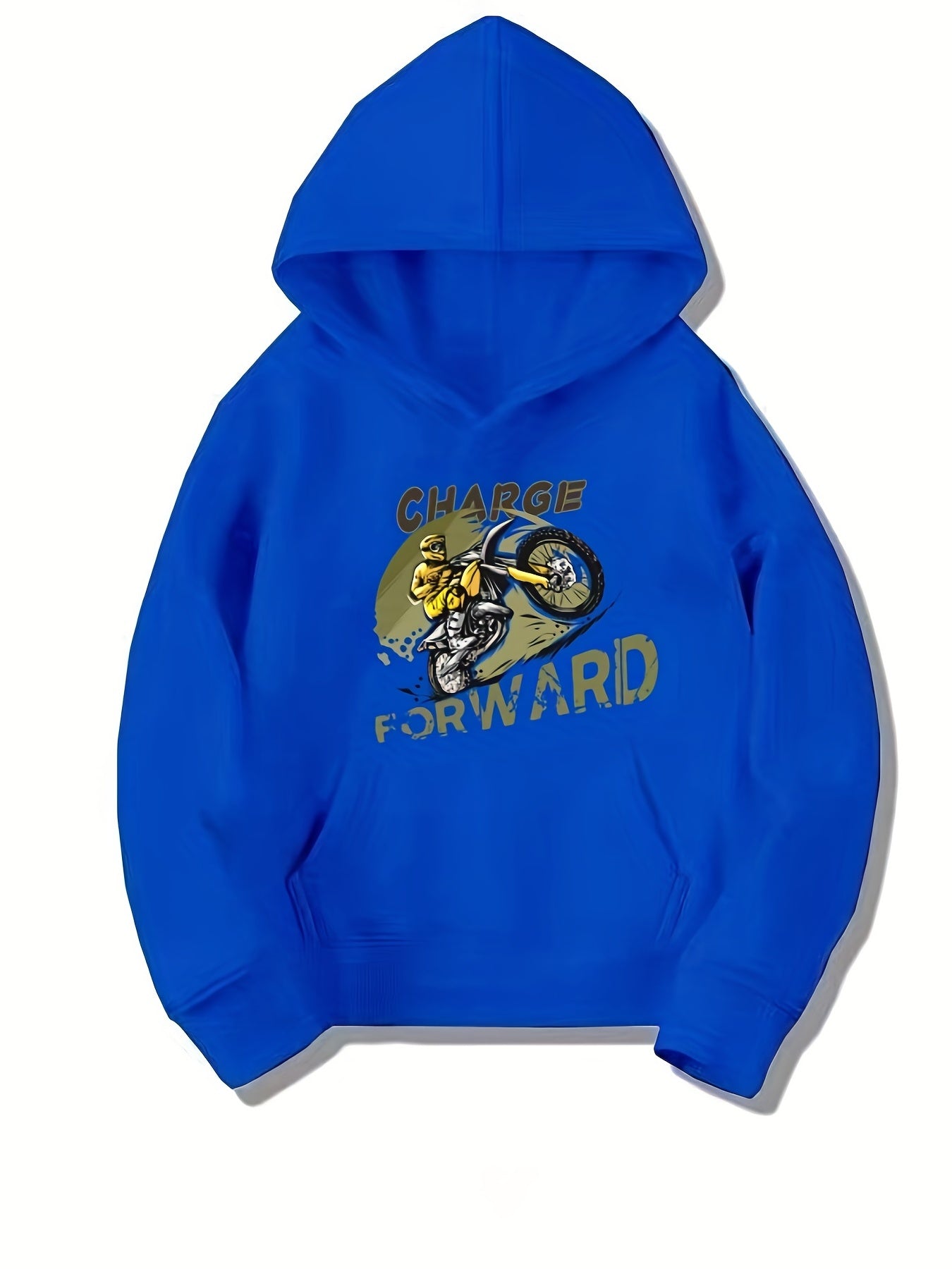 Motorcycle Rider Boys Hooded Sweatshirt