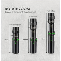 10 300X Zoom HD Monocular Telescope for Travel Camping