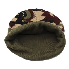 Camouflage Knitted Hat Men Beanie Women Winter Hats For Men Bonnet Knit Caps