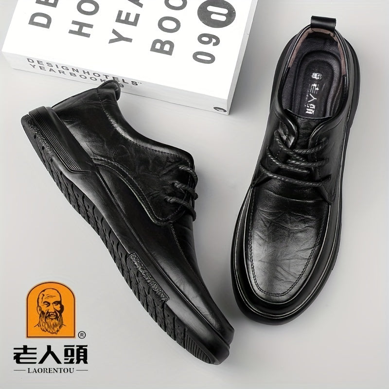 LAORENTOU Vintage Leather Dress Shoes for Wedding Business Party