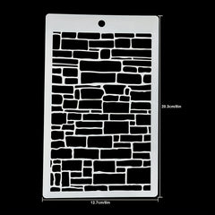Bricks Background Layering Stencil for Scrapbook Painting Embossing