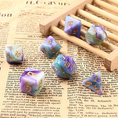7pcs Four Sided Digital Dice Set for Tabletop Games