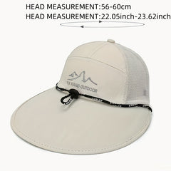 Sun Visor Mens Fishing Hat Cover Face Breathable Fisherman Hat