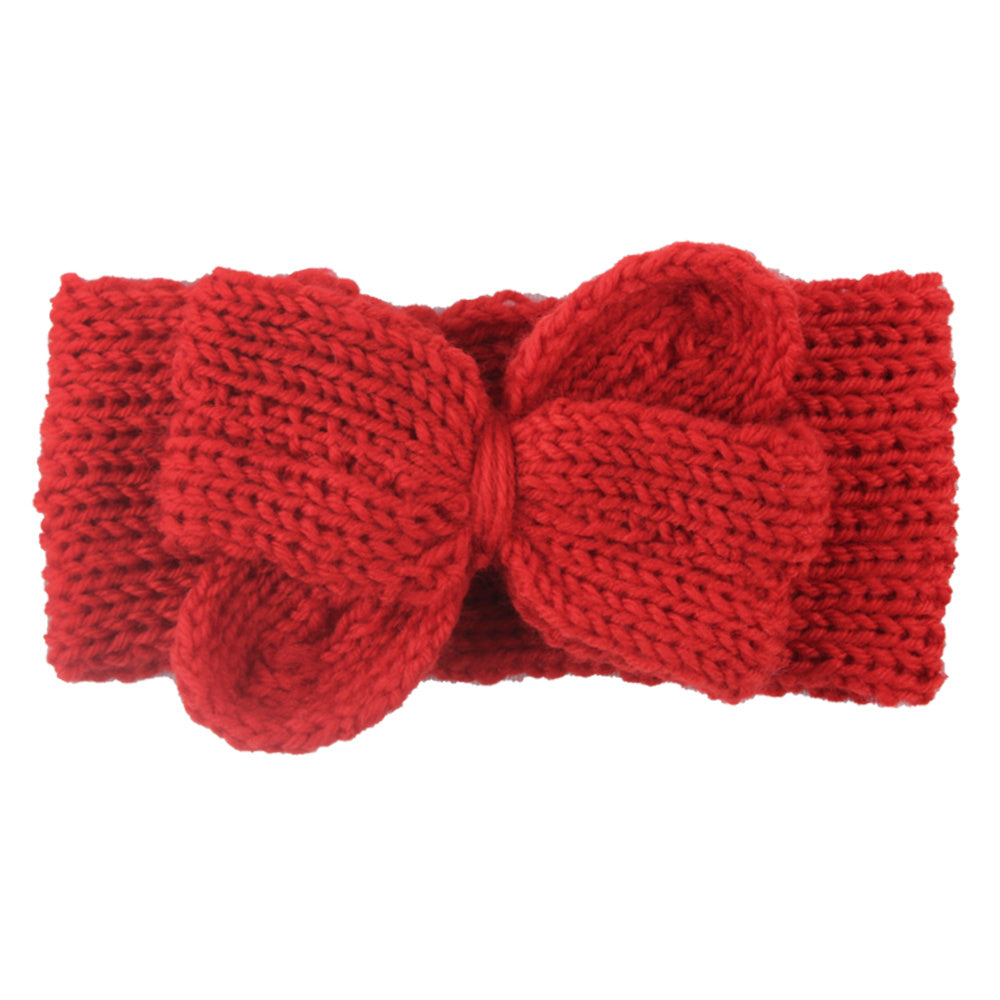 Cute Baby Girls Knit Bow Headbands for Newborns & Toddlers
