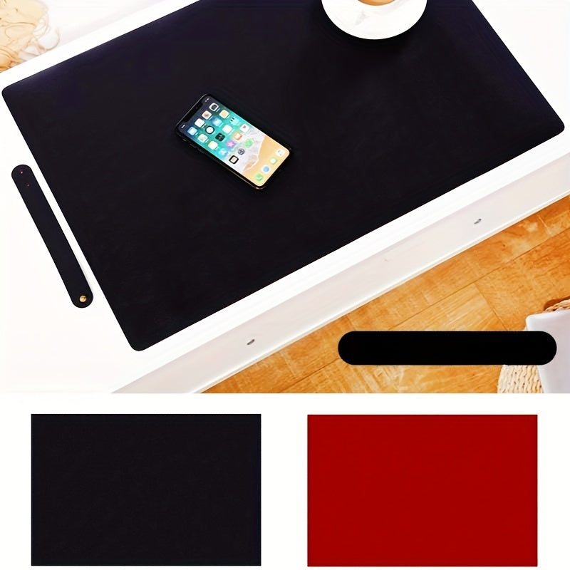 Thick PU Leather Mouse Pad Double Sided Desk Writing Pad