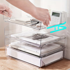 Stackable Office Supplies Storage Boxes