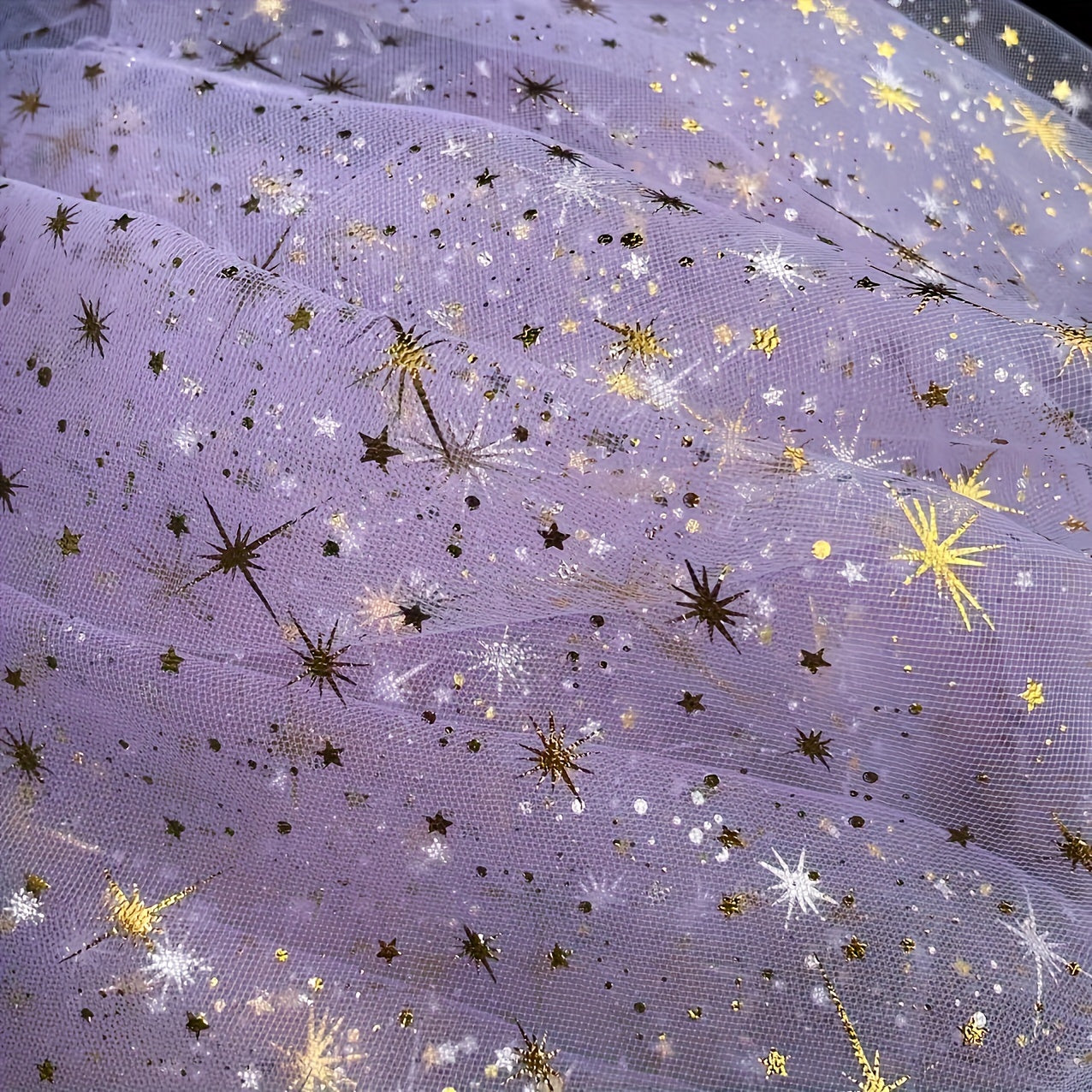 1pc Artificial Halloween Christmas Star Shape Gauze Curtain