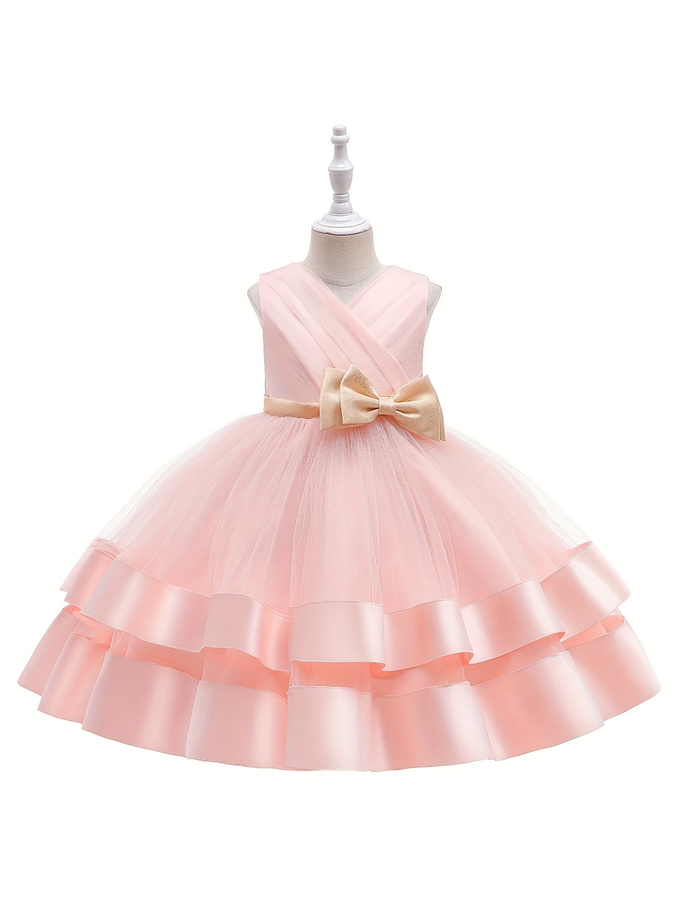 Toddler Girls Tutu Princess Dress Sleeveless Tulle Puffy Dress