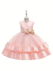 Toddler Girls Tutu Princess Dress Sleeveless Tulle Puffy Dress