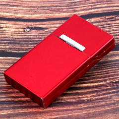 Metal Clamshell Cigarette Box 20 Capacity Anti-Squeeze Case