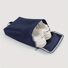 Portable Dust-Proof Shoe Storage Bag with Side Pockets