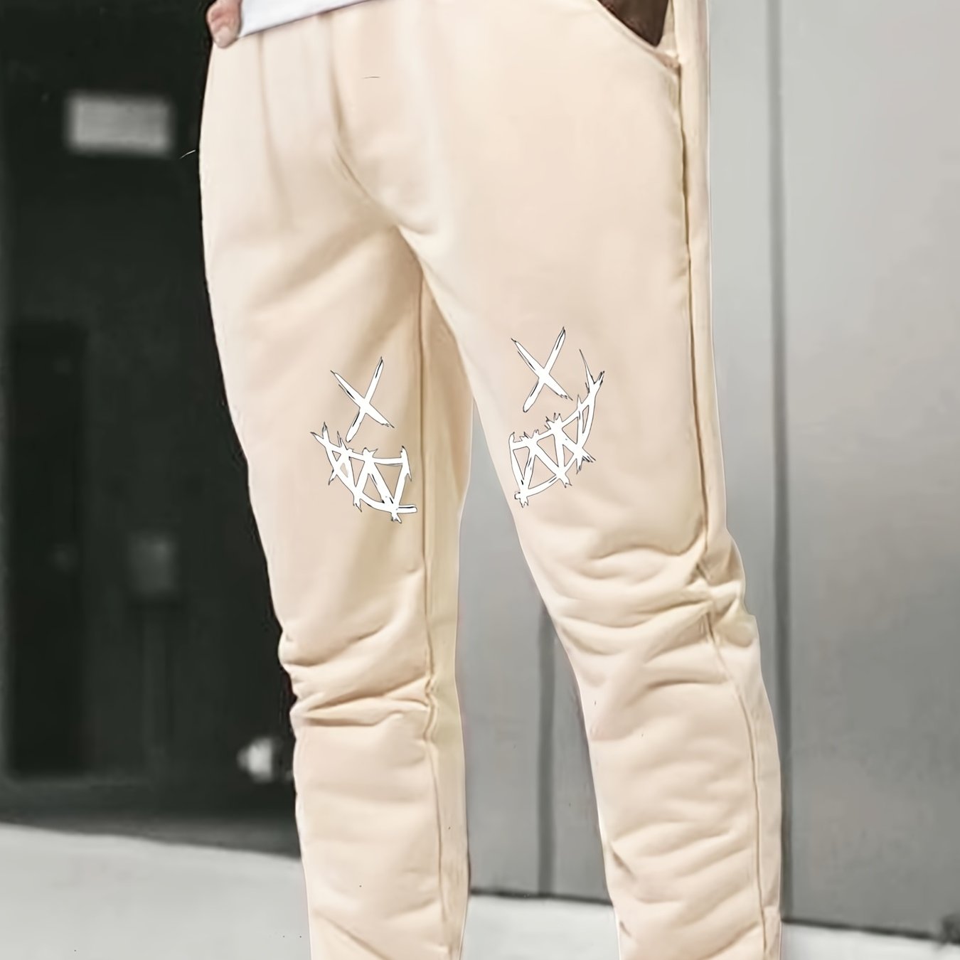 Men's Graphic Print Thick Sweatpants