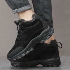 Men's Warm Fleece Anti-skid Snow Boots Outdoor Hiking Shoes