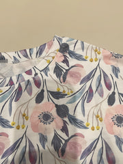 Floral Print Crew Neck Sweatshirt for Women