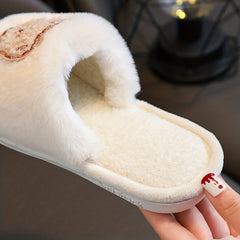 Girls Cartoon House Shoes Non Slip Soft Bottom Walking Shoes