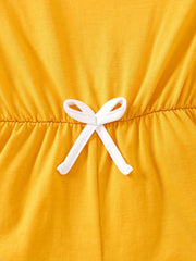 Girls Bow Off Shoulder Rompers for Kids