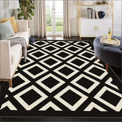 Large Boho Indoor Outdoor Mat Non-Slip Straw Rug Modern Area Rug