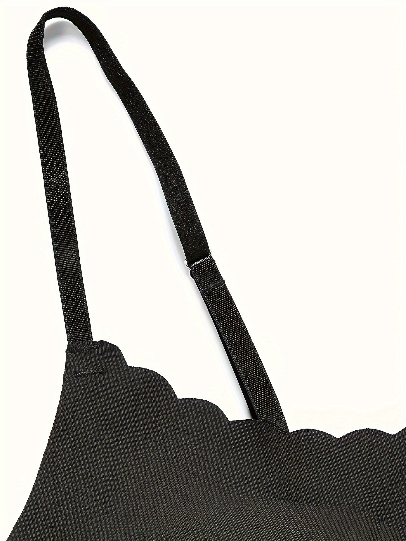 Scallop Trim Wireless Bra Full Coverage Lingerie