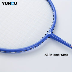 YUNCU Light Badminton Racket Set Carbon Fiber & Aluminum Alloy